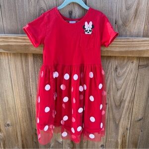 Hanna Andersson Minnie Mouse Red Dress - Size 130cm/US 8